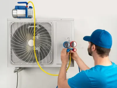 installation-service-fix-repair-maintenance-air-conditioner-outdoor-unit-cryogenist-technican-worker-evacuate-system-152180609